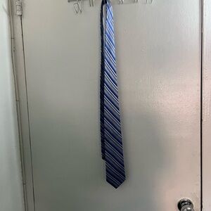 Pierre Cardin Elegant Blue Striped Men's Tie